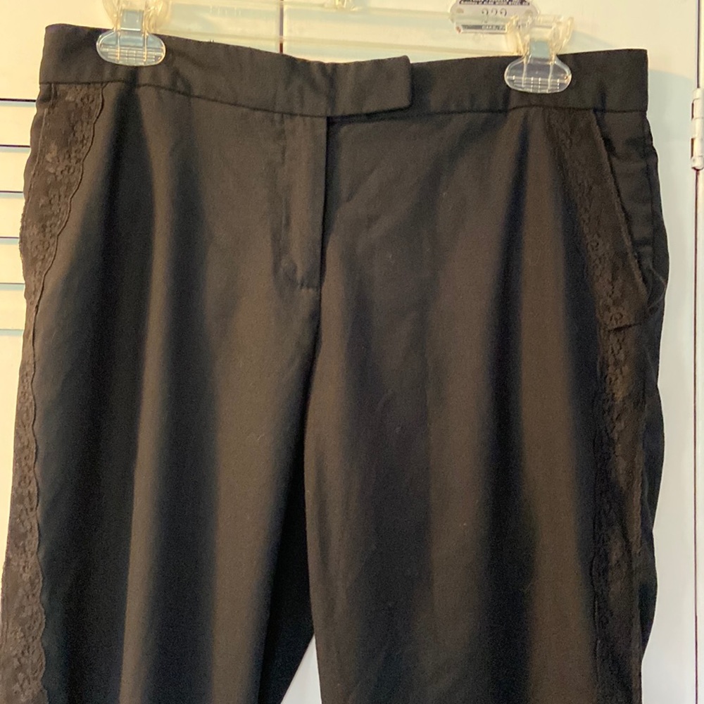 Behnaz Sarafpour for Target | Black pants with lace detail.